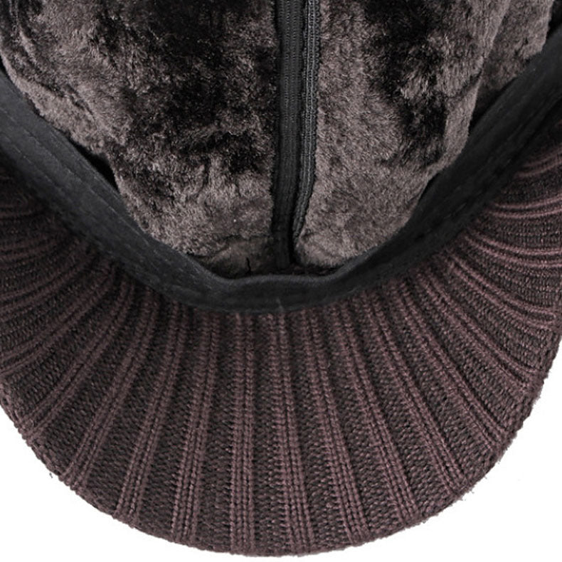 Men's winter earflap baseball cap, view 10 - MRSLM