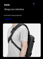 men's waterproof Oxford crossbody bag, view 8 - MRSLM