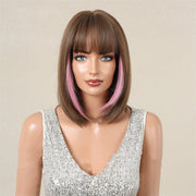 Women's bob wig with full bangs, view 9 - MRSLM