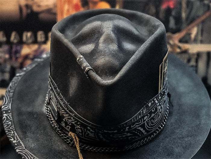 handmade skull plush cowboy hat, view 8 - MRSLM