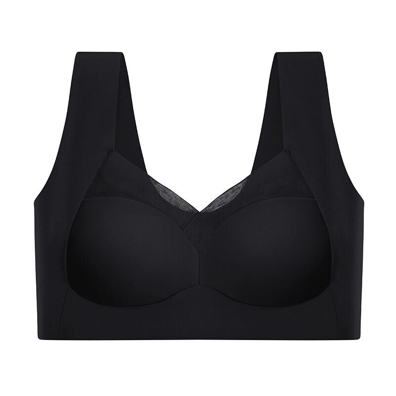 Seamless plus size sports bra, view 3 - MRSLM