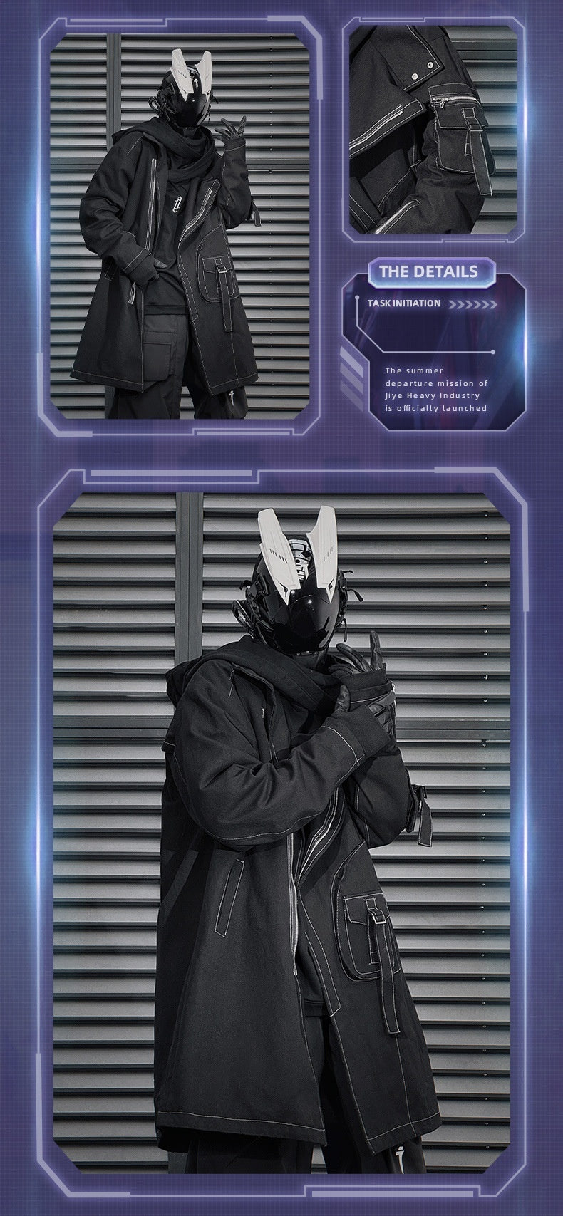 irregular trench coat, view 9 - MRSLM