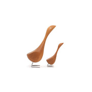 desktop wooden swan ornament, view 4 - MRSLM