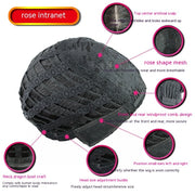 women's short curly wig black, view 9 - MRSLM
