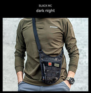 underarm nylon messenger bag, view 10 - MRSLM