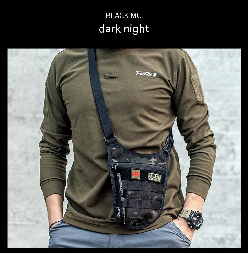 underarm nylon messenger bag, view 10 - MRSLM