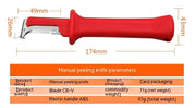 red manual wire stripper, view 7 - MRSLM