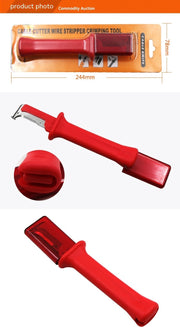 red manual wire stripper, view 8 - MRSLM