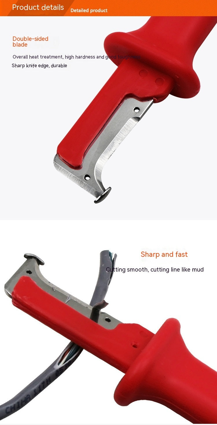 red manual wire stripper, view 10 - MRSLM
