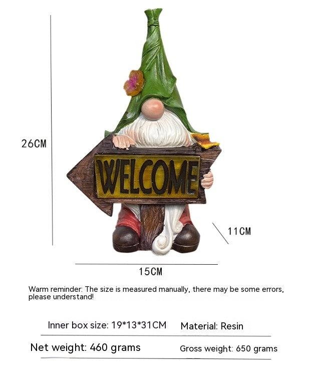 solar resin garden statue lamp, view 10 - MRSLM