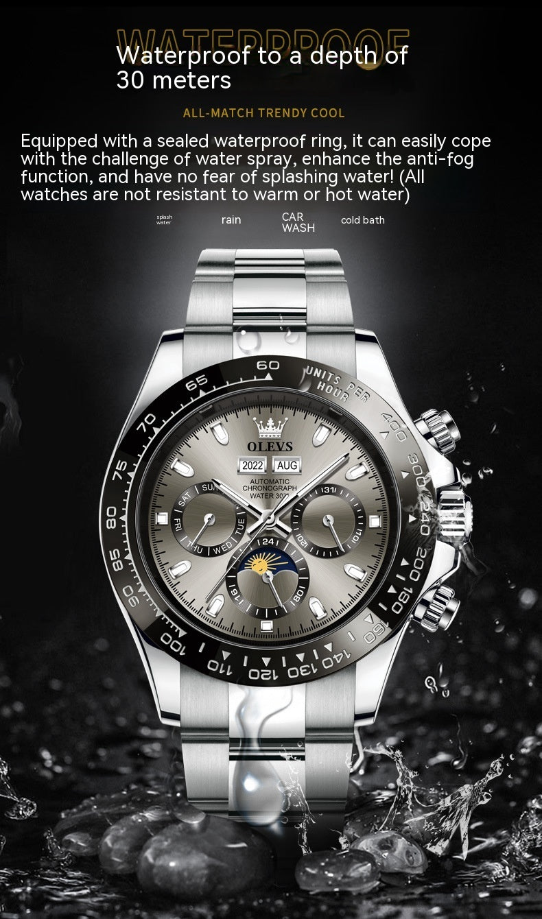 men's automatic mechanical watch, view 9 - MRSLM