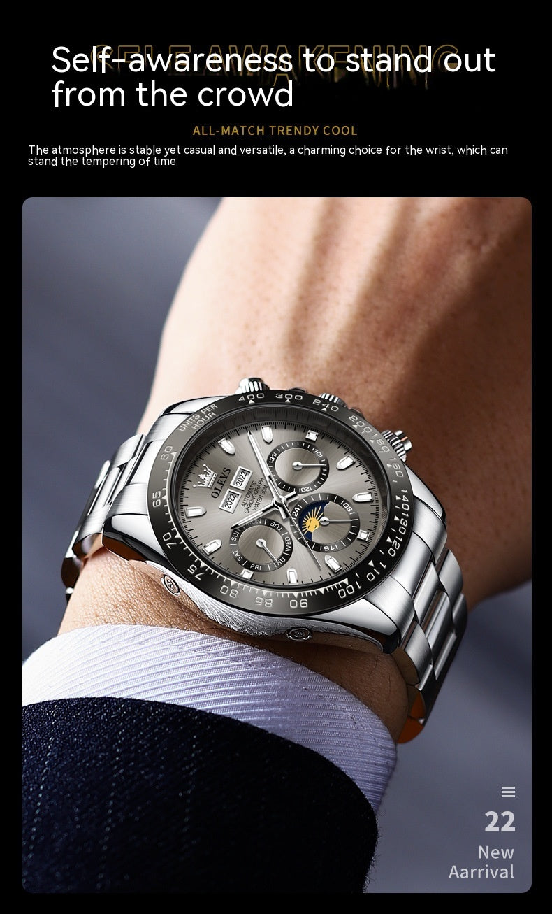 men's automatic mechanical watch, view 10 - MRSLM
