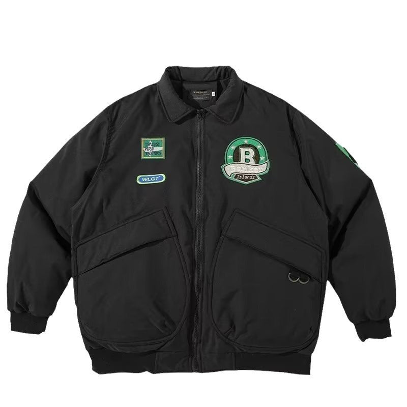Baseball cotton-padded jacket, view 9 - MRSLM