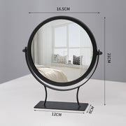 metal vanity mirror with jewelry storage, view 6 - MRSLM