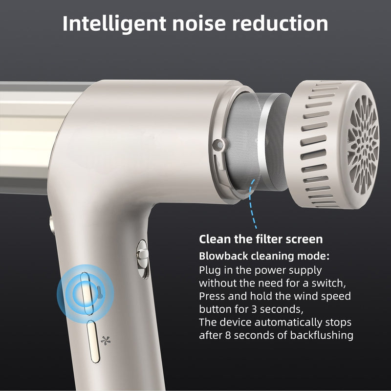 high-speed ionic hair dryer with diffuser, view 5 - MRSLM