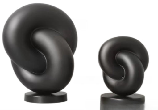 modern minimalist resin knot ornament, view 2 - MRSLM
