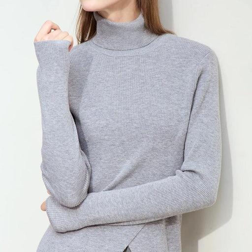 minimalist women's turtleneck sweater, view 4 - MRSLM