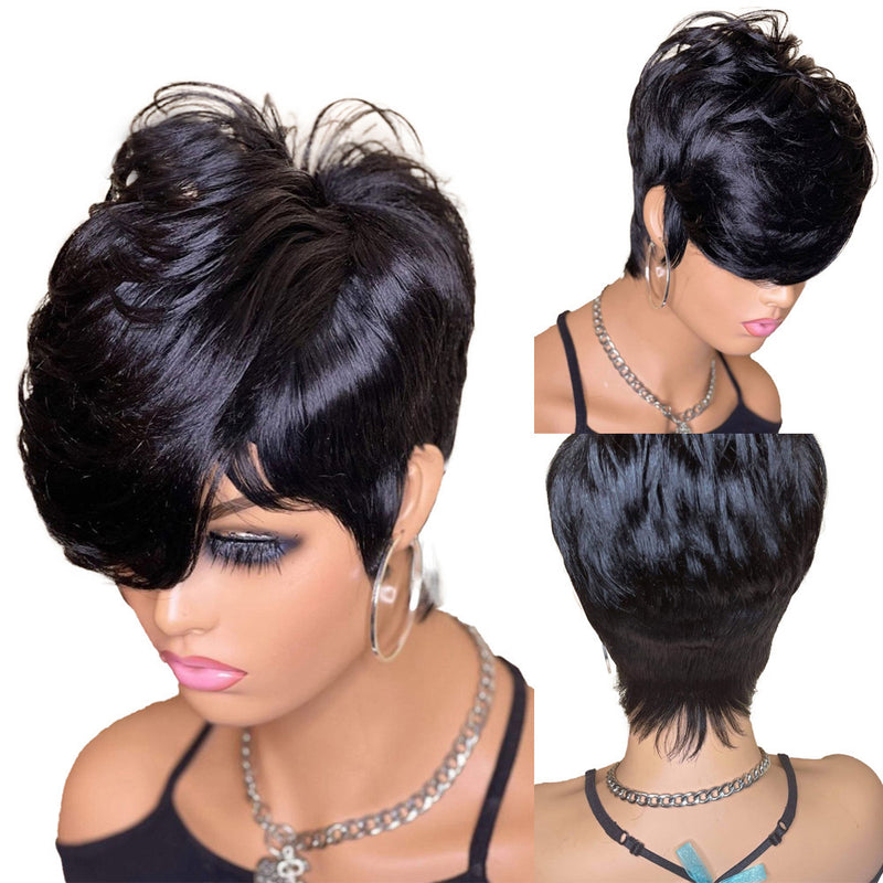 short wavy pixie cut wig, view 3 - MRSLM