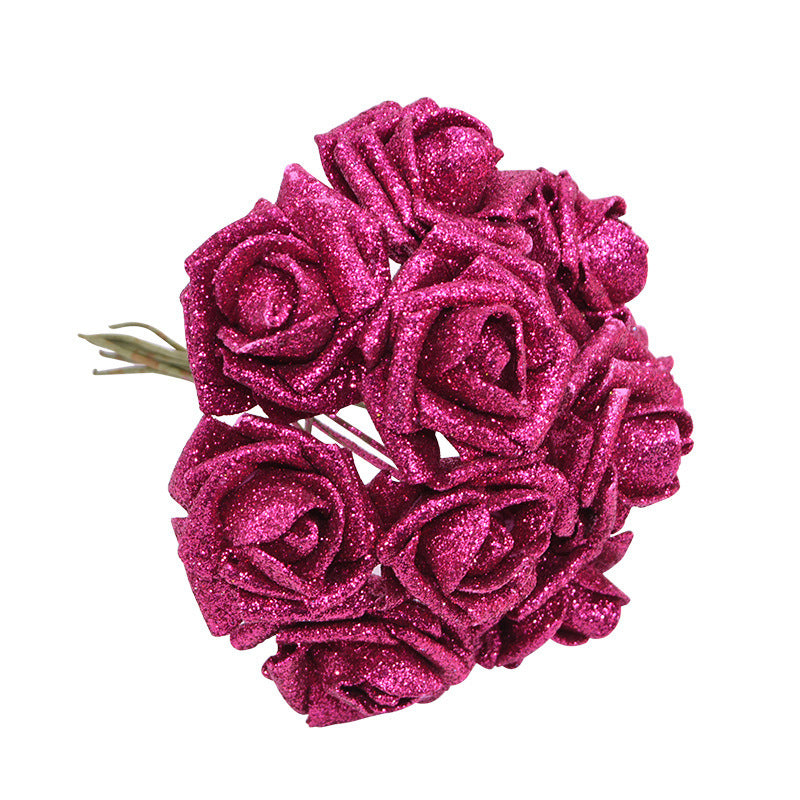 pe gold powder artificial roses, view 8 - MRSLM