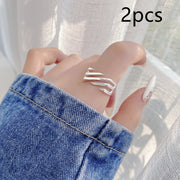 s925 sterling silver ladder ring, view 11 - MRSLM