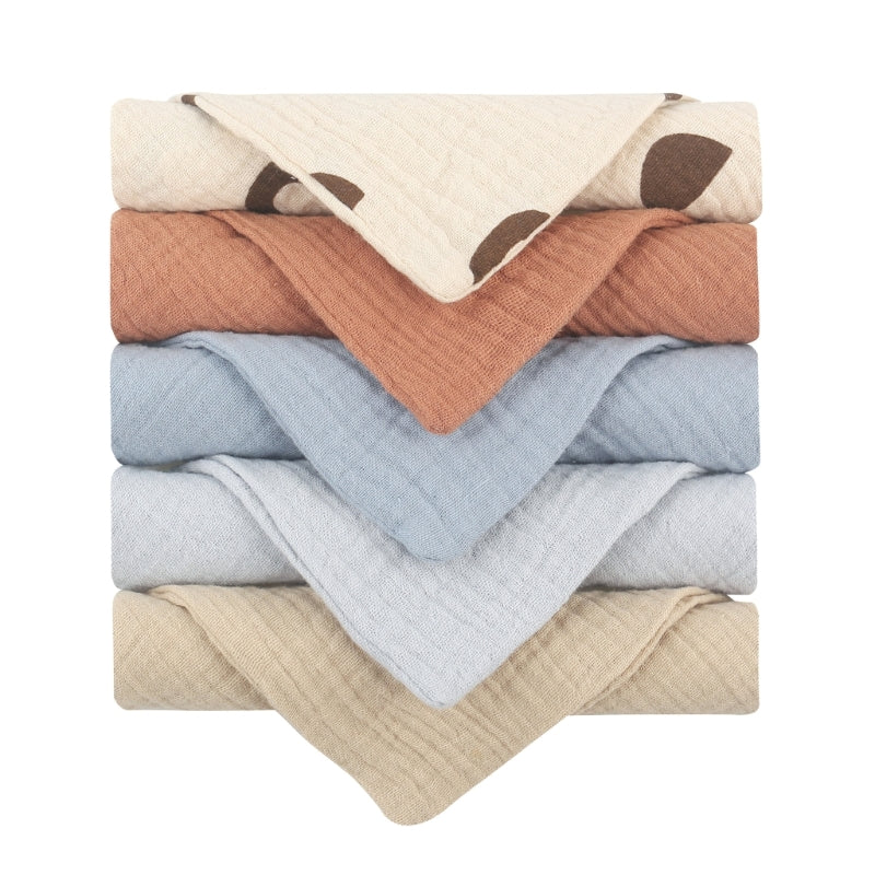 gauze cotton baby washcloths, view 4 - MRSLM