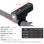 1300 lumen bike headlight, view 11 - MRSLM