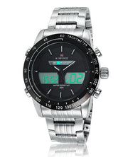 men's sports steel band watch, view 5 - MRSLM