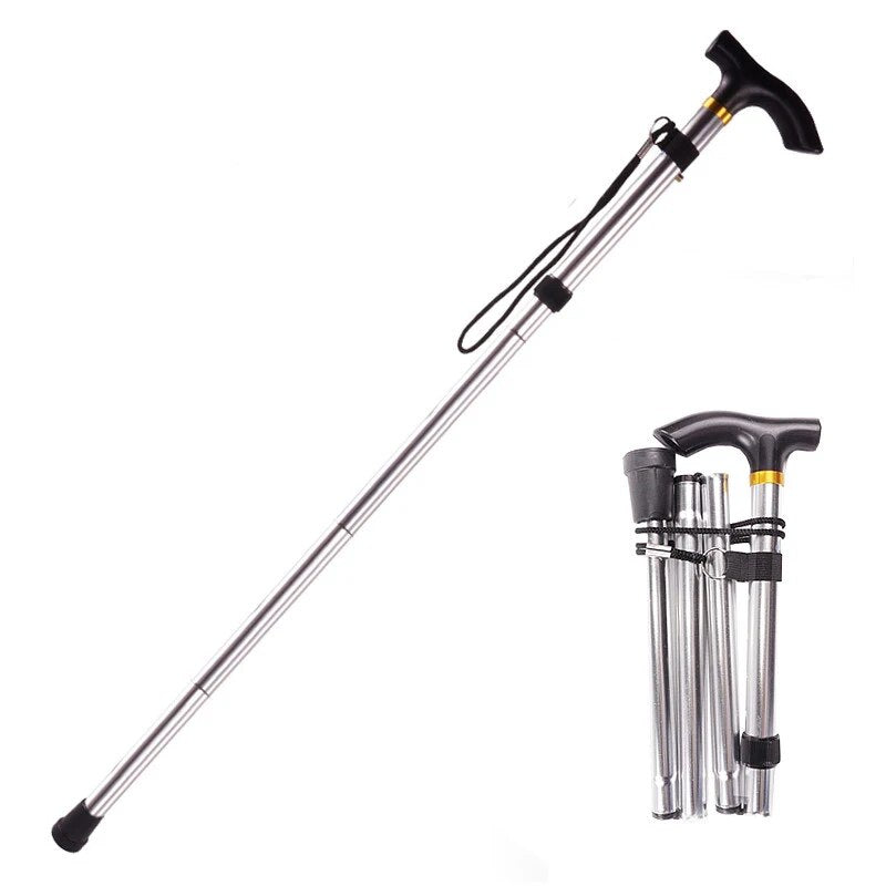 Multifunctional folding walking stick, view 5 - MRSLM