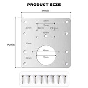 stainless steel hinge repair plate, view 7 - MRSLM