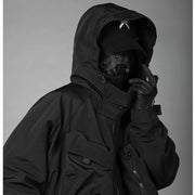 men's loose hooded work jacket, view 4 - MRSLM