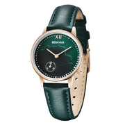 ladies quartz leather strap watch, view 2 - MRSLM