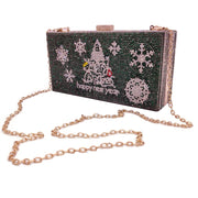 rhinestone clutch bag, view 3 - MRSLM