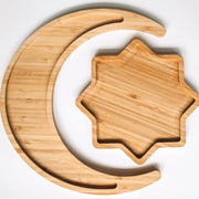 bamboo star snack tray, view 5 - MRSLM