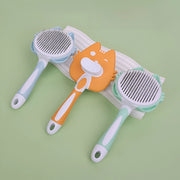 self-cleaning pet grooming brush, view 9 - MRSLM