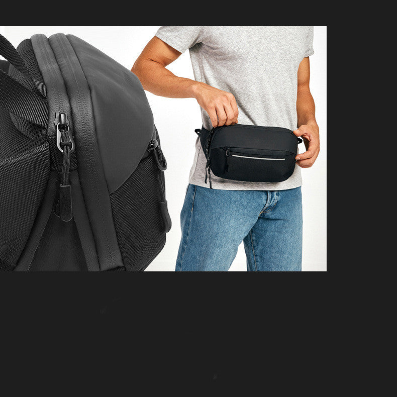 Men's Korean Style Multi-function Expandable Waist Messenger Bag
