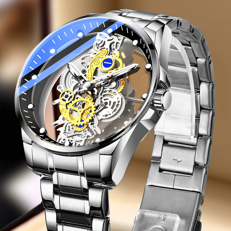 double-sided skeleton automatic watch, view 8 - MRSLM
