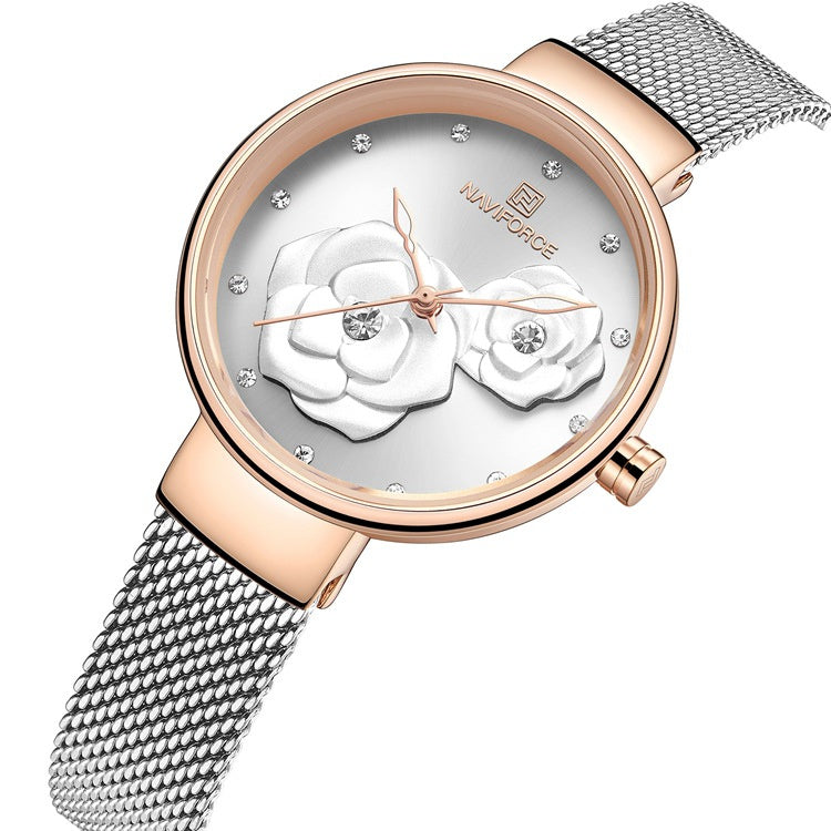 steel band quartz ladies watch - MRSLM
