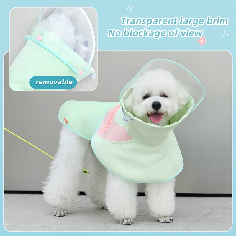 dogs rainy day cape poncho, view 5 - MRSLM