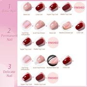 jelly gel nail polish set 6 colors, view 8 - MRSLM
