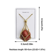 crystal stone holder necklace, view 16 - MRSLM