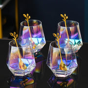 heat-resistant rainbow glass cup set, view 7 - MRSLM