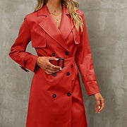 women's double-breasted trench coat, view 2 - MRSLM
