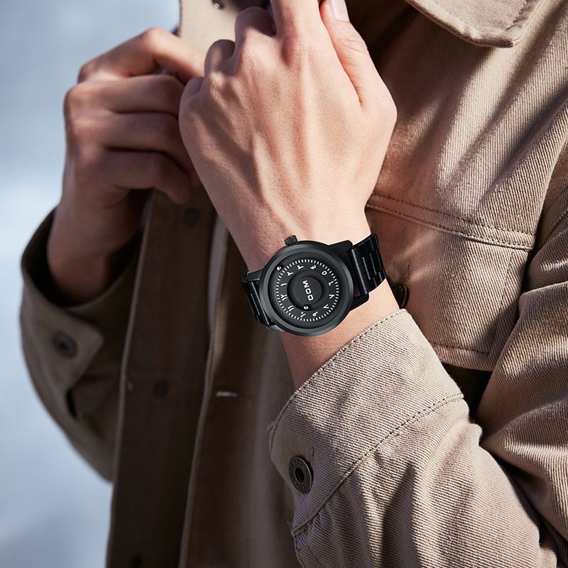 men's steel strap watch, view 4 - MRSLM