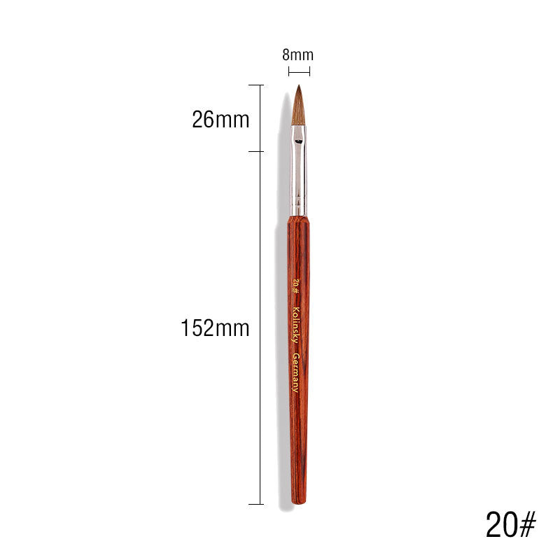 kolinsky acrylic nail brush, view 5 - MRSLM