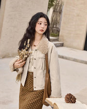 u-collar embroidered flower sweater, view 5 - MRSLM