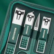 9-piece stainless steel manicure set, view 5 - MRSLM