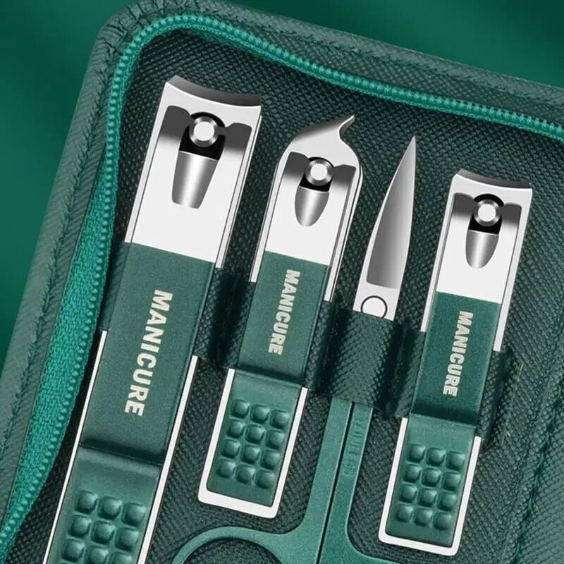 9-piece stainless steel manicure set, view 5 - MRSLM