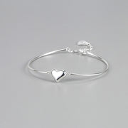 sterling silver love bear heart bracelet, view 2 - MRSLM