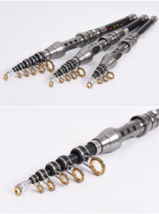 Telescopic carbon fiber fishing rod, view 7 - MRSLM