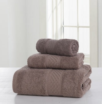 Soft double-sided cotton bath towel set, view 4 - MRSLM